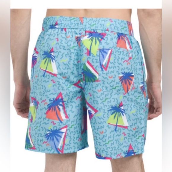 MAUI and SONS Mens Swim Shorts Size XL With Attached Shorts Lining Pull On New - Picture 2 of 7